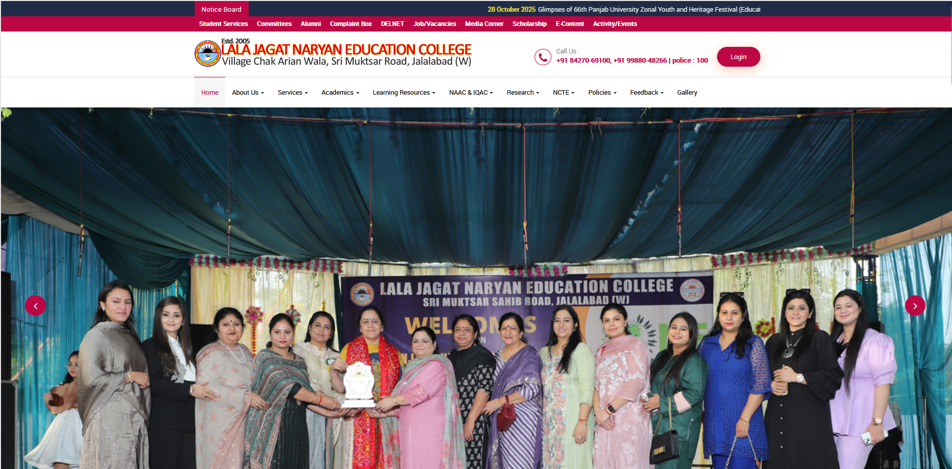 Lala Jagat Naryan Education